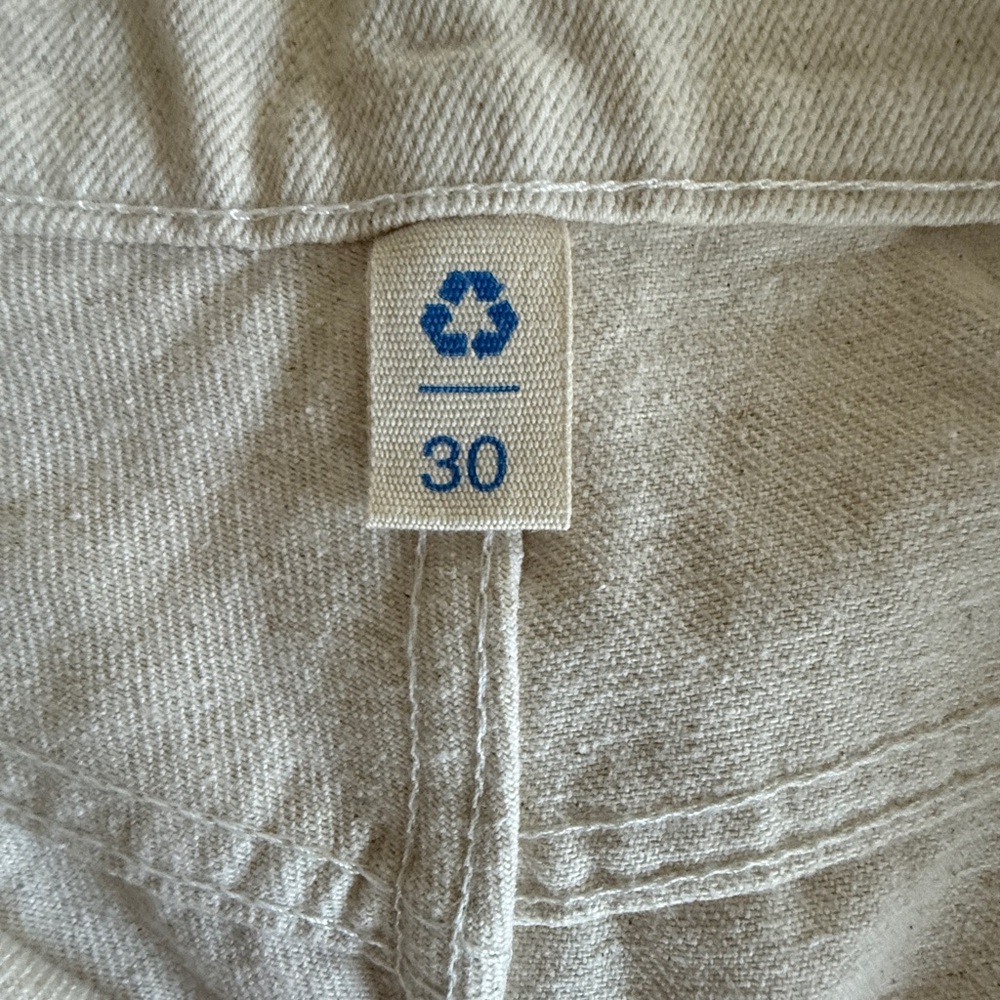 Men's Cream Straight Jeans - Picture 3 of 6